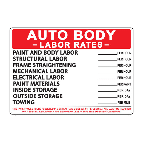 AUTO BODY LABOR RATES