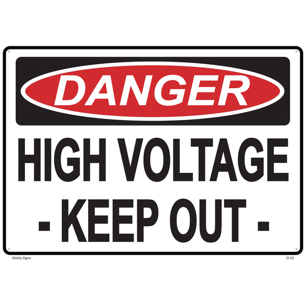 DANGER - HIGH VOLTAGE KEEP OUT