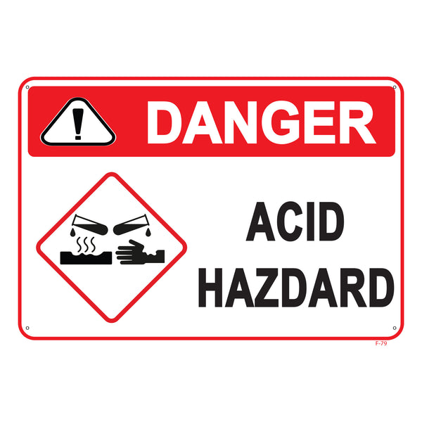 DANGER ACID HAZARD