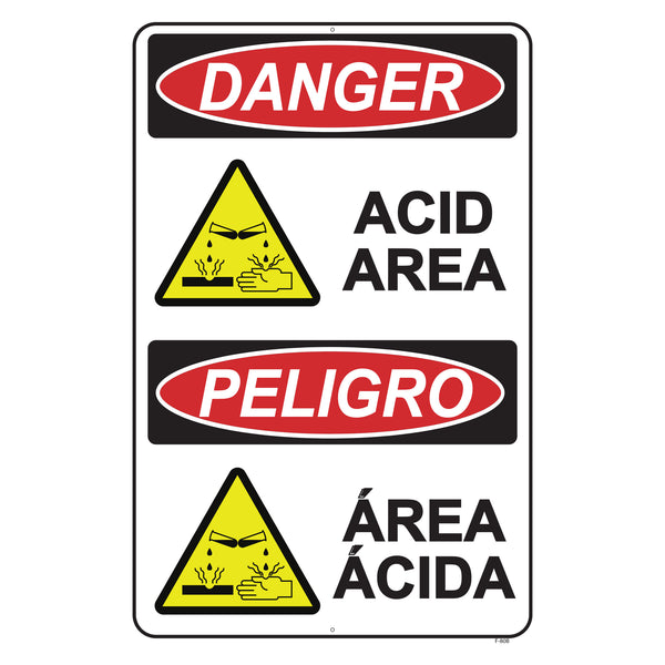 DANGER ACID AREA