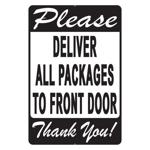 DELIEVR PACKAGES TO FRONT DOOR