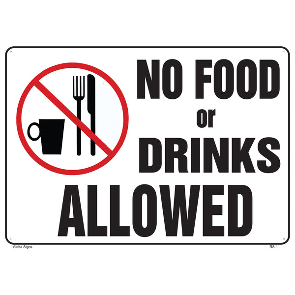 NO FOOD OR DRINKS ALLOWED