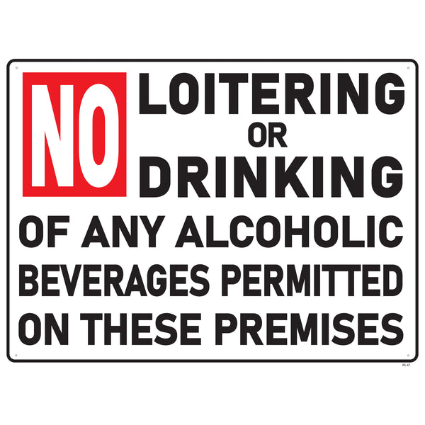 NO ALCOHOLIC BEVERAGES ON PREMISES