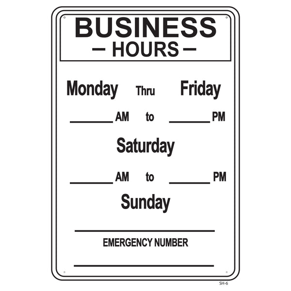 BUSINESS HOURS